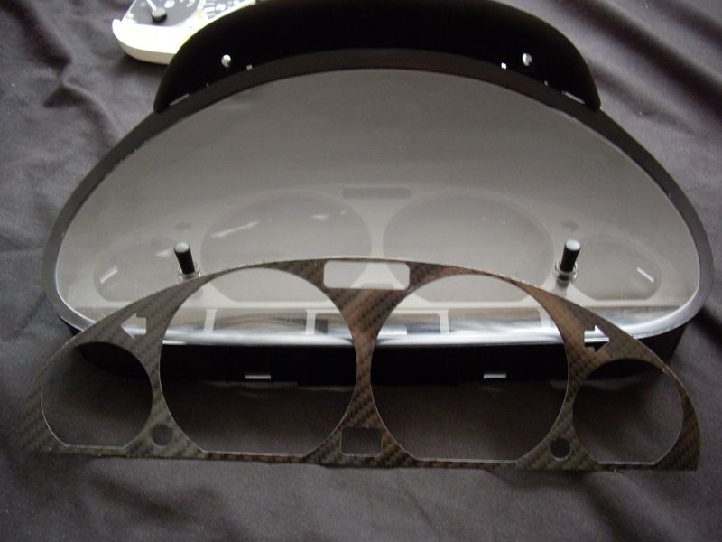 DIY E46 Gauge Carbon Fiber Bezel and Silver Rings Installation